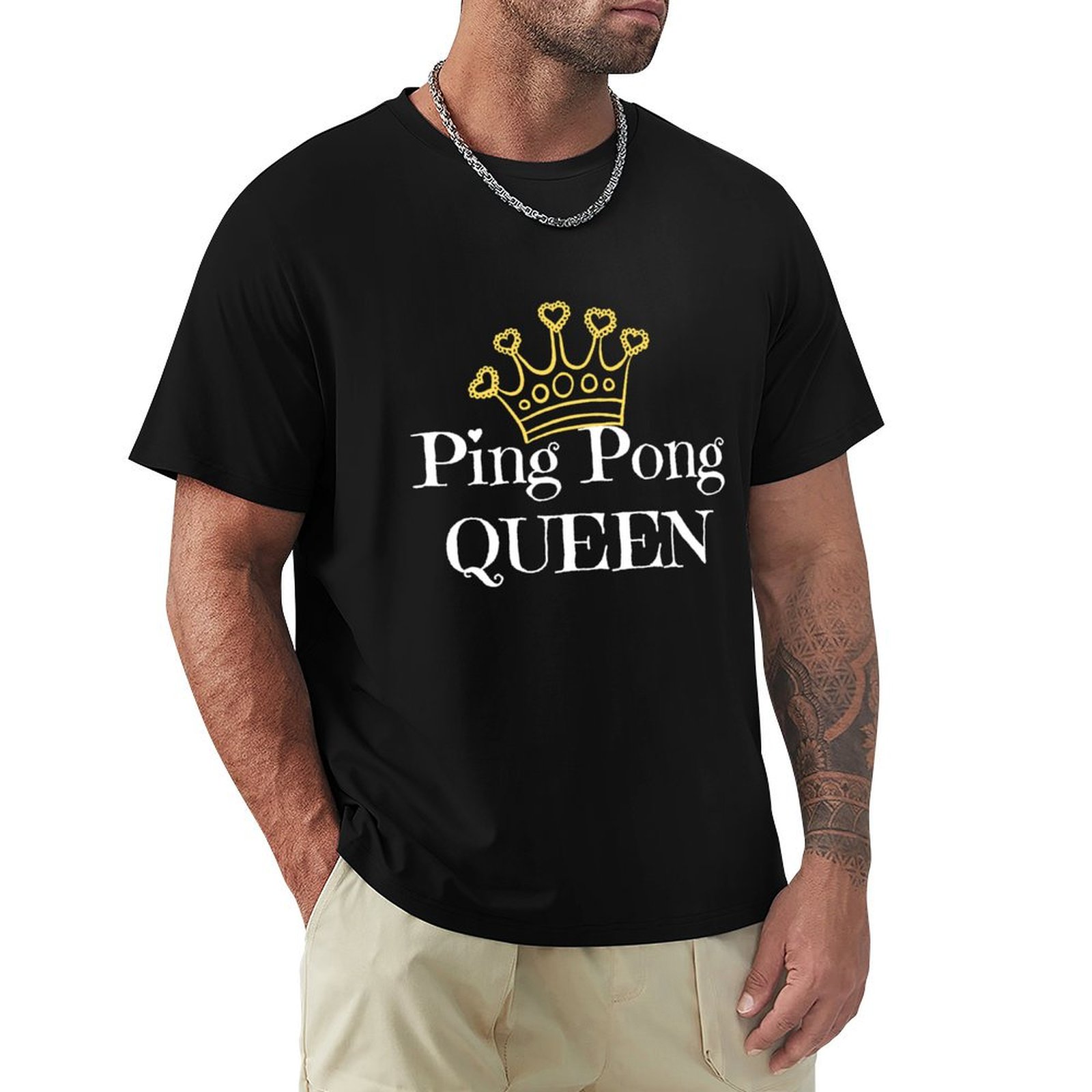 Table Tennis Queen - T-shirt per amanti del ping pong