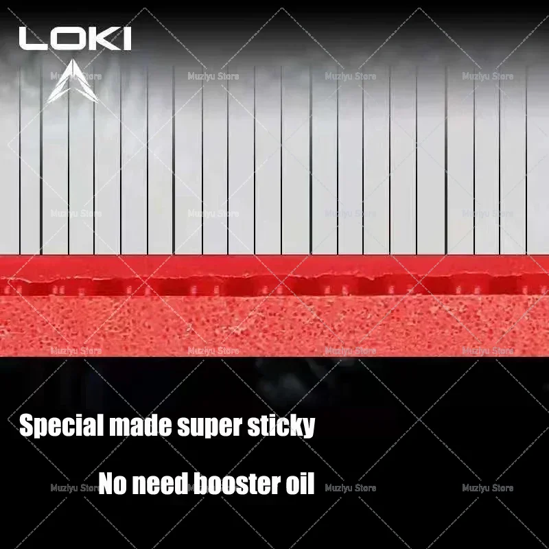 Table Tennis Forehand Rubber - Gomma Originale LOKI ARTHUR per Tennis