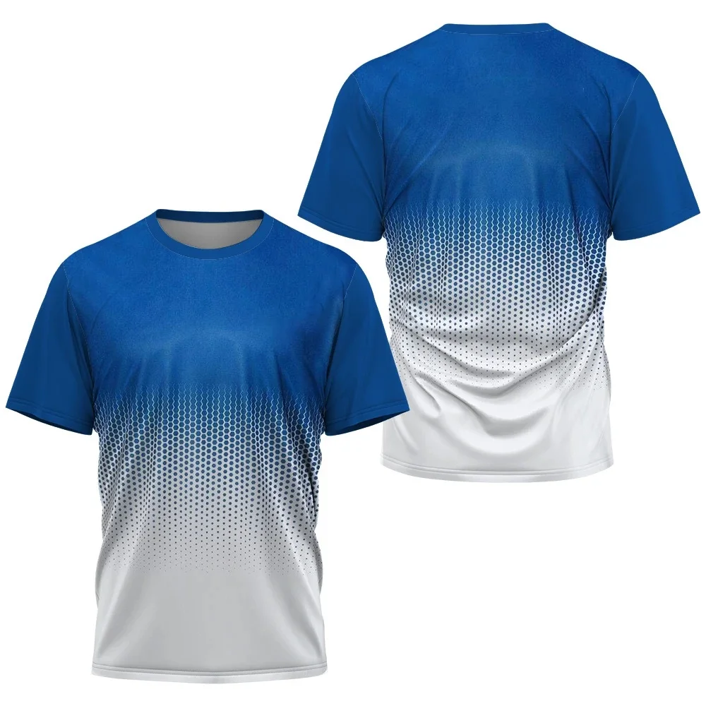 Table Tennis Training China - T-shirt alla Moda con Stampa Sfumata