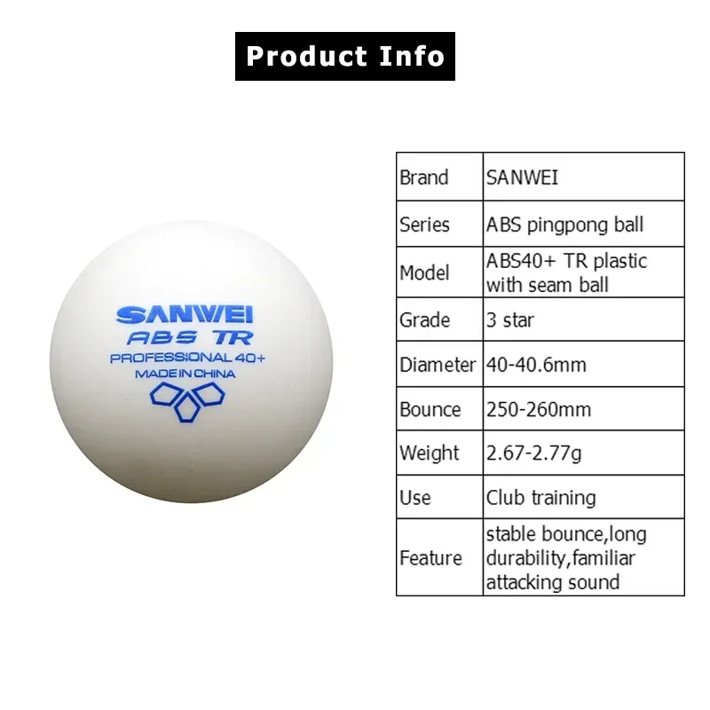 Palline da ping pong SANWEI-AB - Table Tennis Zlc recensione e prezzo
