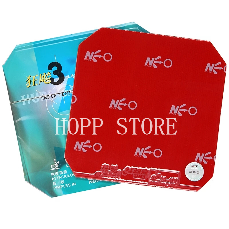 DHS Hurricane 3 neo gomma da p - Table Tennis Forehand Rubber recensione e prezzo