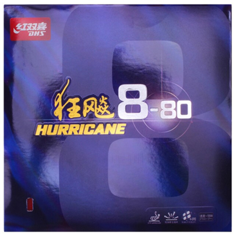 DHS Originale Hurricane8-80 Hu - Table Tennis Forehand Rubber recensione e prezzo