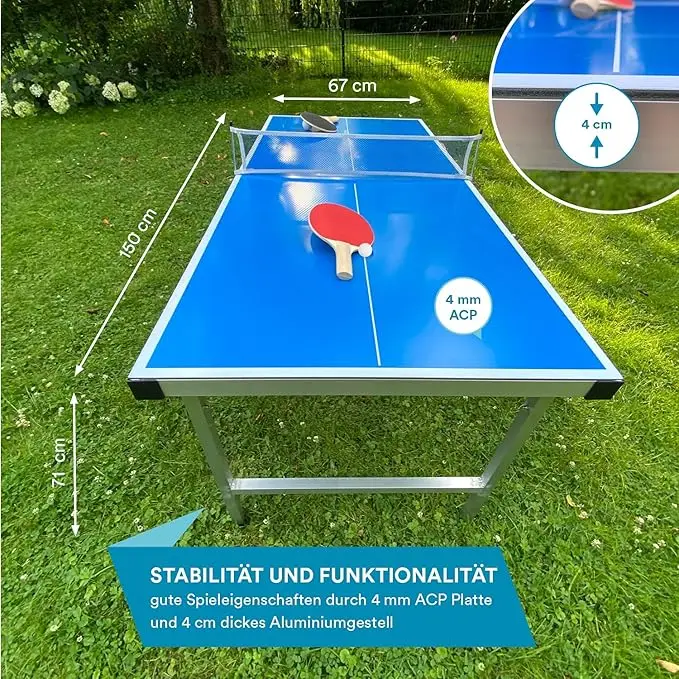 Tavolo da Ping Pong Pieghevole - Table Tennis Indoor Or Outdoor recensione e prezzo