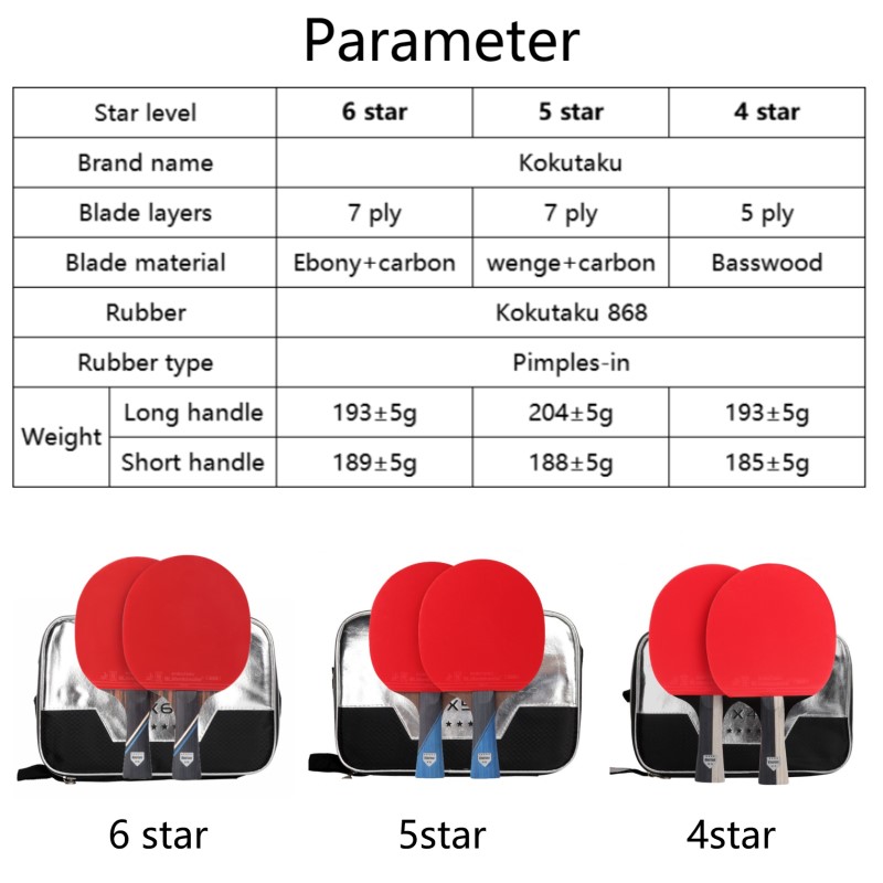 KOKUTAKU ITTF professionale 4/ - Table Tennis Kit Bag recensione e prezzo